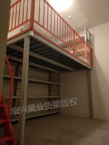 库房阁楼平台货架可拆卸组装二层阁楼平台架地下室钢结构平台货架