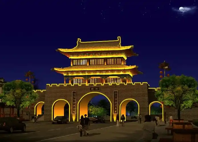 古建筑亮化:光影中的时空交错与文化传承