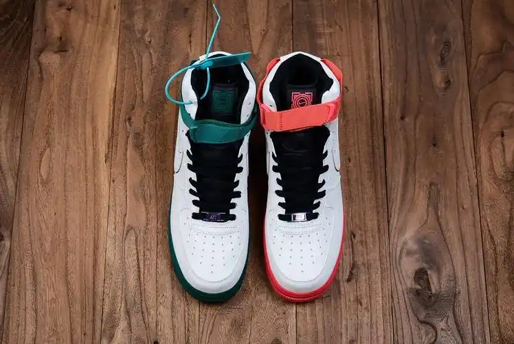 耐克 纯原nike air force 1 high 07 le chinahoop dreams红绿鸳鸯