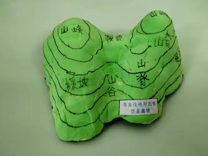 七年级等高线地形图模型制作比赛(七年级4班)