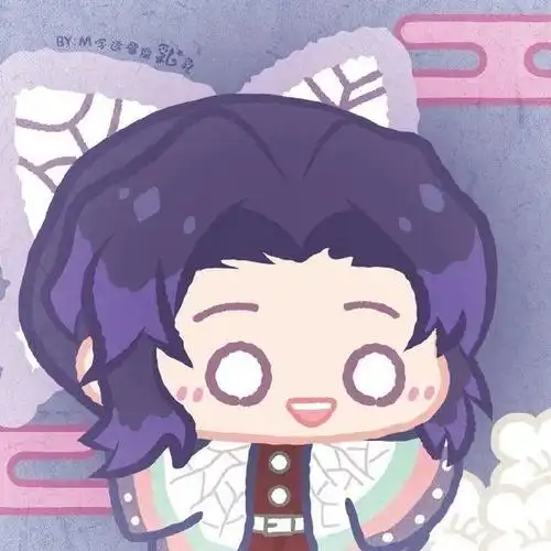 鬼灭之刃:九柱q版超可爱头像,迷上猪猪,爱上无惨