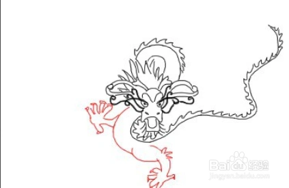 五爪金龙怎么画