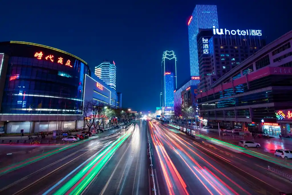 保定摄友夜景打卡地~朝阳南大街时代天桥!