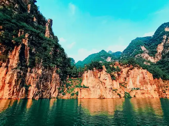 云台山世界地质公园峰林峡风光旅游摄影