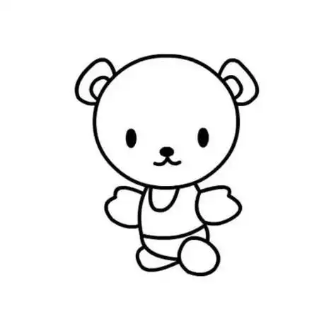 可爱公仔头像简笔画