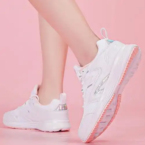 李宁女鞋跑步鞋秋季新款轻便舒适跑鞋女减震软底学生女款运动休闲鞋子