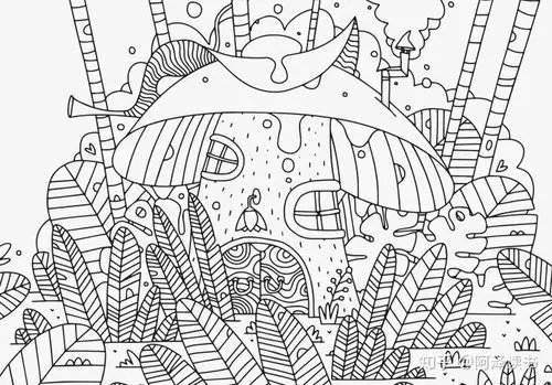 阿泽读书 结构工程师画图狗公众号:阿泽读书 秘密花园涂色底图,有