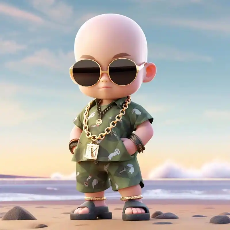 男生头像 光头酷小伙