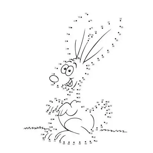 幼儿园宝宝看图点连数字1100运笔连线画本儿童玩具挂图