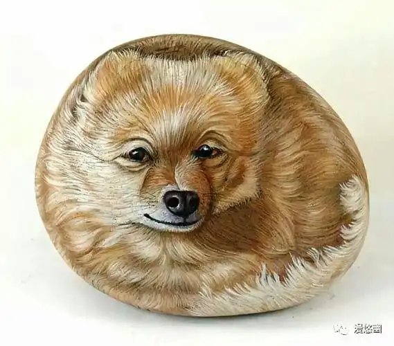 意大利艺术家ernestina gallina可爱的石头画:惟妙惟肖,栩栩如生