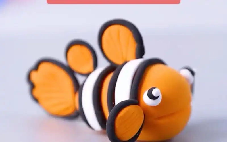 粘土立体造型-小丑鱼