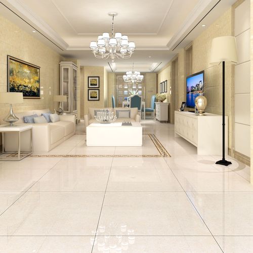 广东瓷砖工程郁金香玻化抛光砖800x800地面砖600*600客厅地板砖