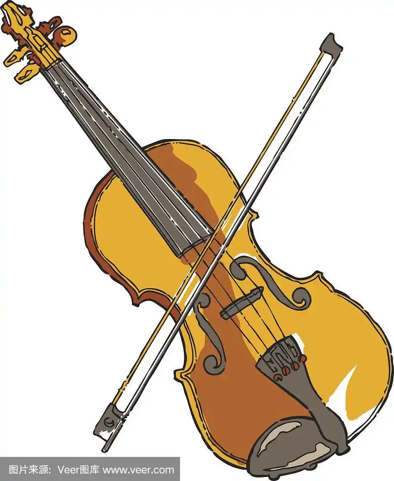 绘画插图,小提琴,垂直画幅,弦乐器,流行音乐会