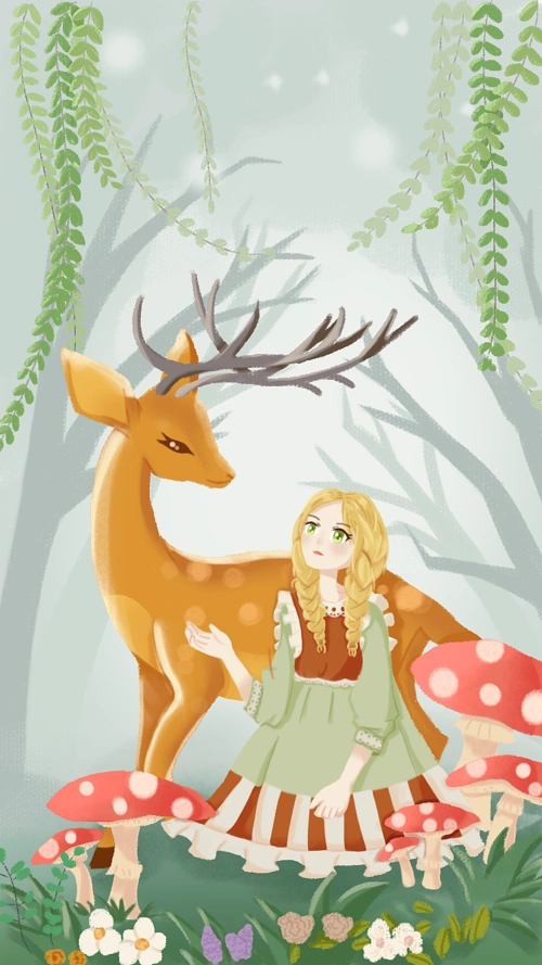 鹿与少女