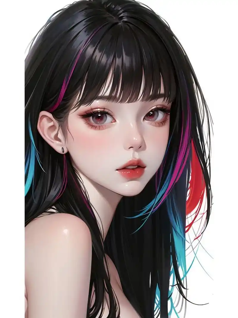 头像,挑染发型 带一点高冷的小姐姐看好了~020202020202