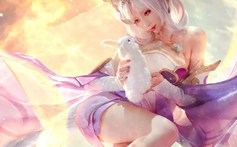 小姐姐 cos 王者荣耀的嫦娥