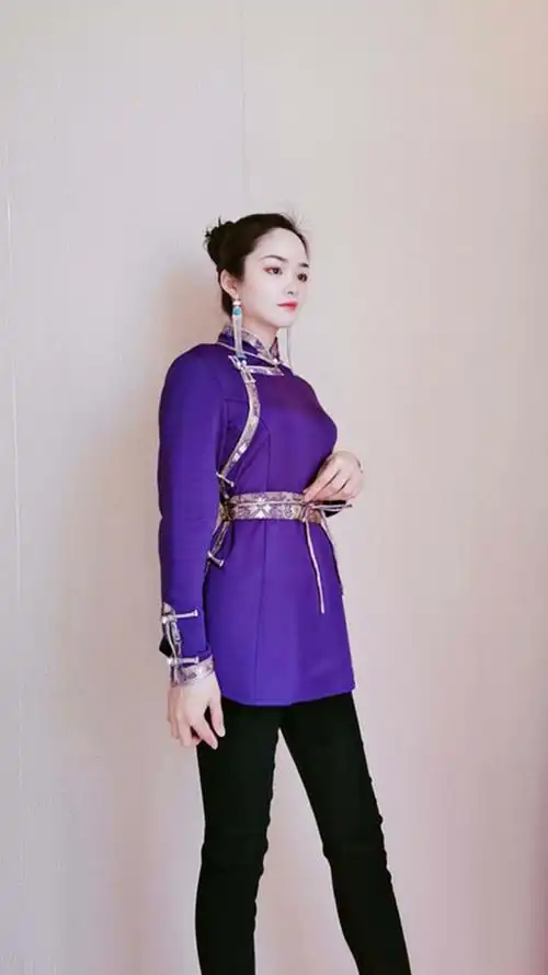 蒙古族特j色春秋季短款日常生活装爆版女民o族服饰休闲外套五色包