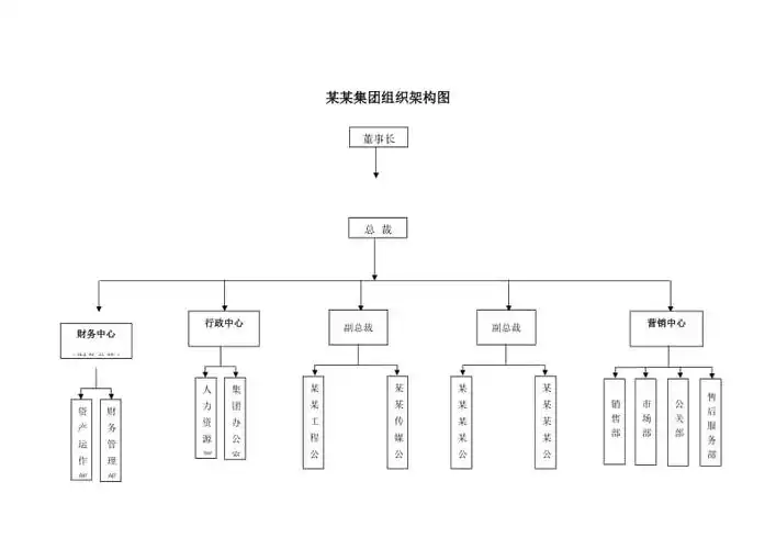 集团公司组织架构图