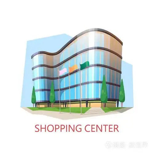 现代购物中心插画-正版商用图片14a1o3-摄图新视界