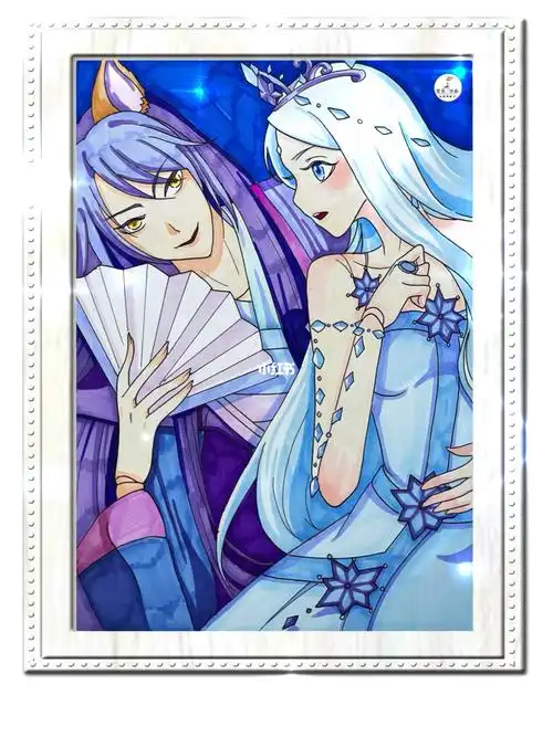 学画画  #手绘  #叶罗丽精灵梦冰公主  #冰公主  #颜爵  #叶罗丽