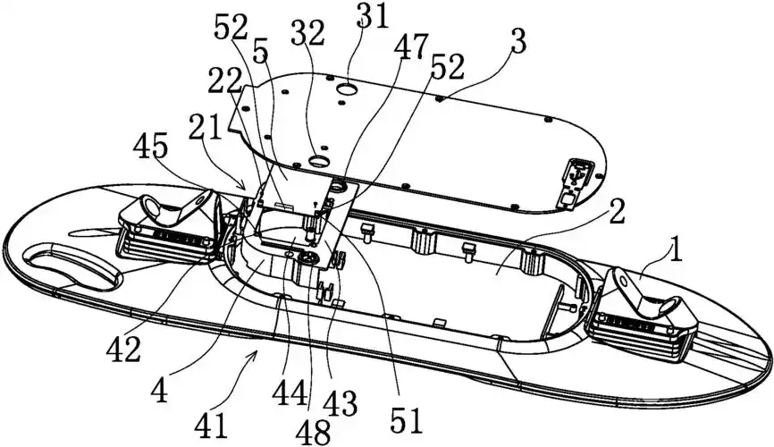 cn108079559a_电动滑板的电路板安装结构在审
