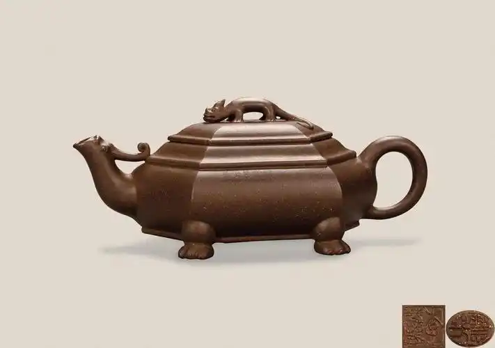 0684 李慧芳/六方螭龙壶