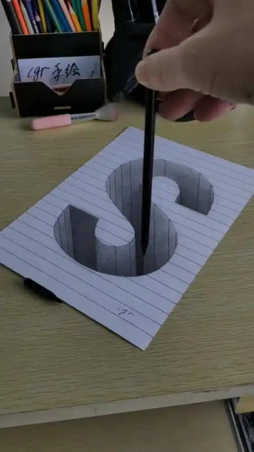 轻知计划#3d立体画……(简单易懂,下期上传绘画教学过程分享,请关注