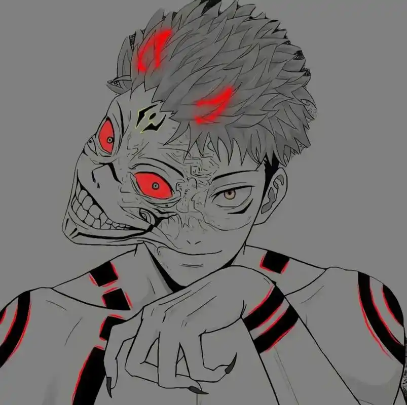 咒术回战两面宿傩高清头像 - 抖音