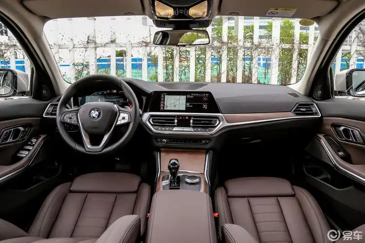 【宝马3系2020款325li 首发版内饰全景正拍汽车图片-汽车图片大全】