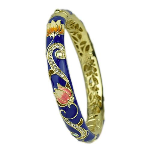 北京特色景泰蓝手镯水晶镶钻镀金出国旅游纪念女朋友妈妈生日礼物