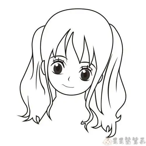 海贼王娜美人物简笔画头像教程