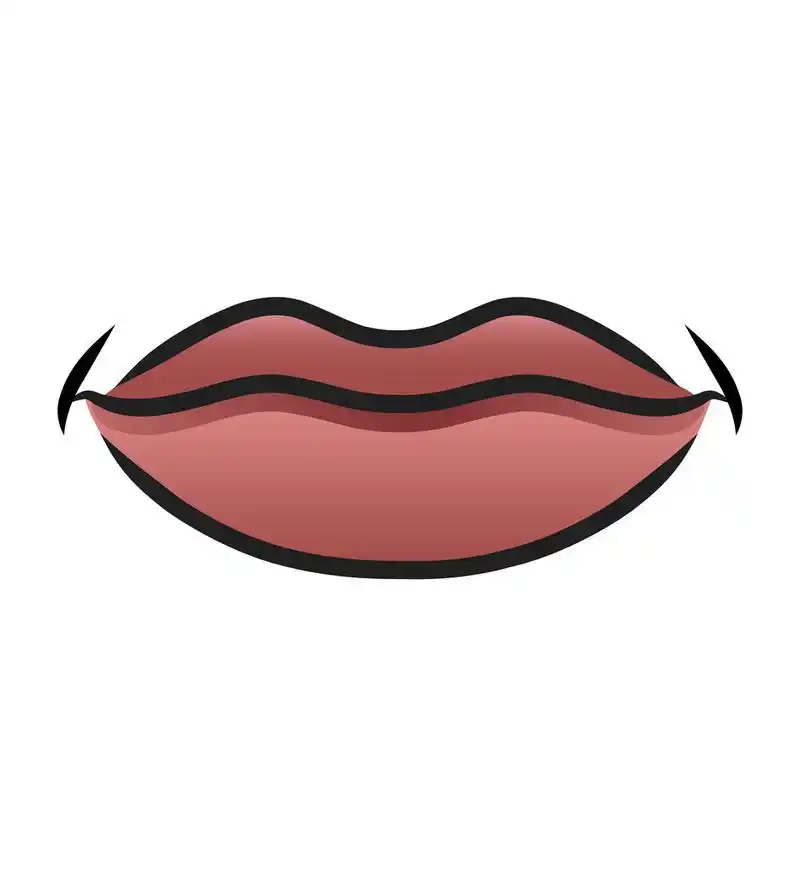 笑吧,卡通嘴微笑的插图.