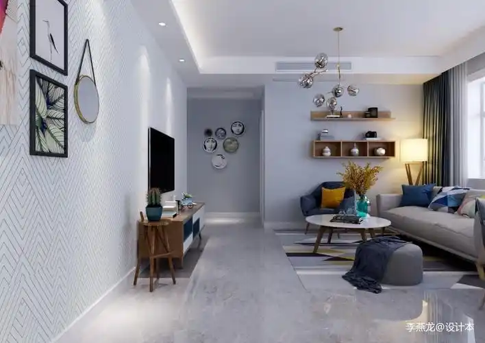 北欧冷色调_3600090 – 设计本装修效果图
