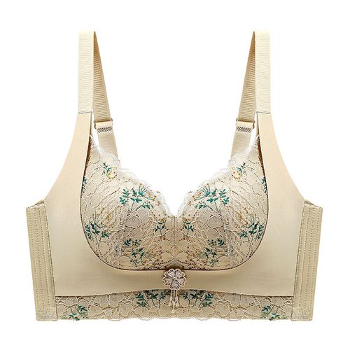 纳思茗品牌内衣女调整型小胸显大防外扩无痕无钢圈聚拢蕾丝收副乳上托