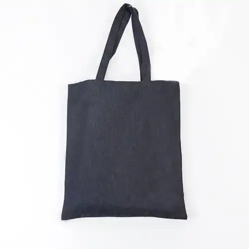 现货新款女包牛仔单肩包帆布袋 日系原创手工纯色牛仔全棉手提袋