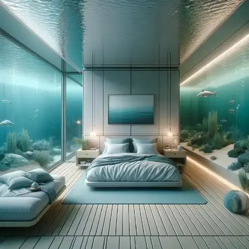 《假如住在海底里会是什么样》在这个全新的水下世界中,每个房间都是