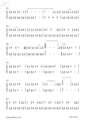 纸短情长-烟把儿乐队双手简谱预览2