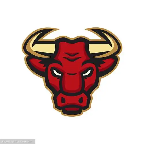 愤怒的牛头吉祥物.现代职业运动会徽
