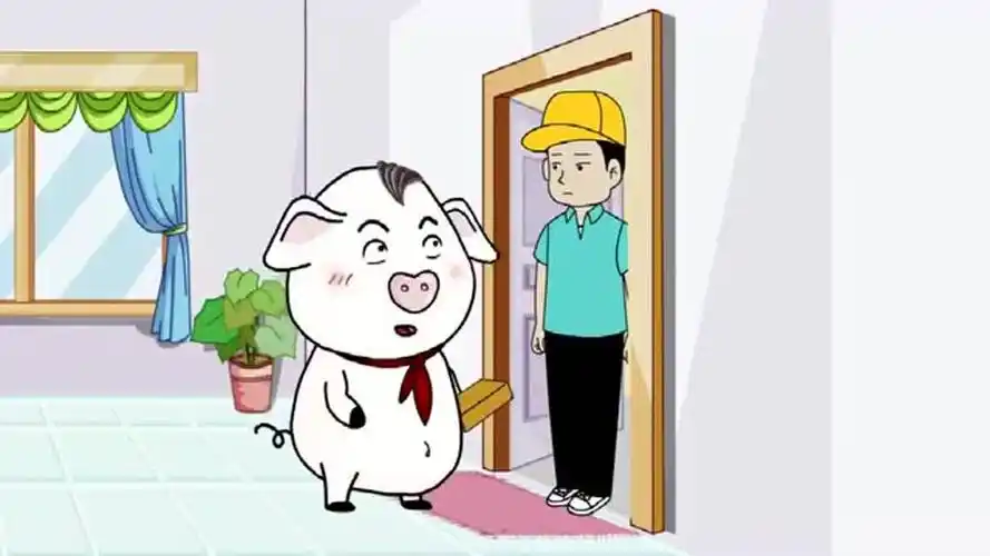 猪屁登:屁登给快递小哥送月饼,传递正能量