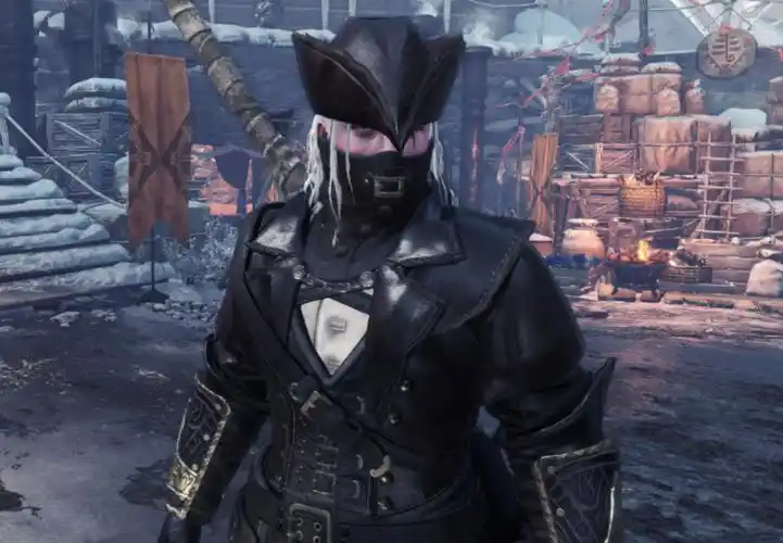 怪物猎人世界冰原血源诅咒男性猎人套装v12mod