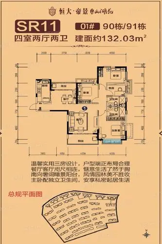 怀化恒大帝景户型图