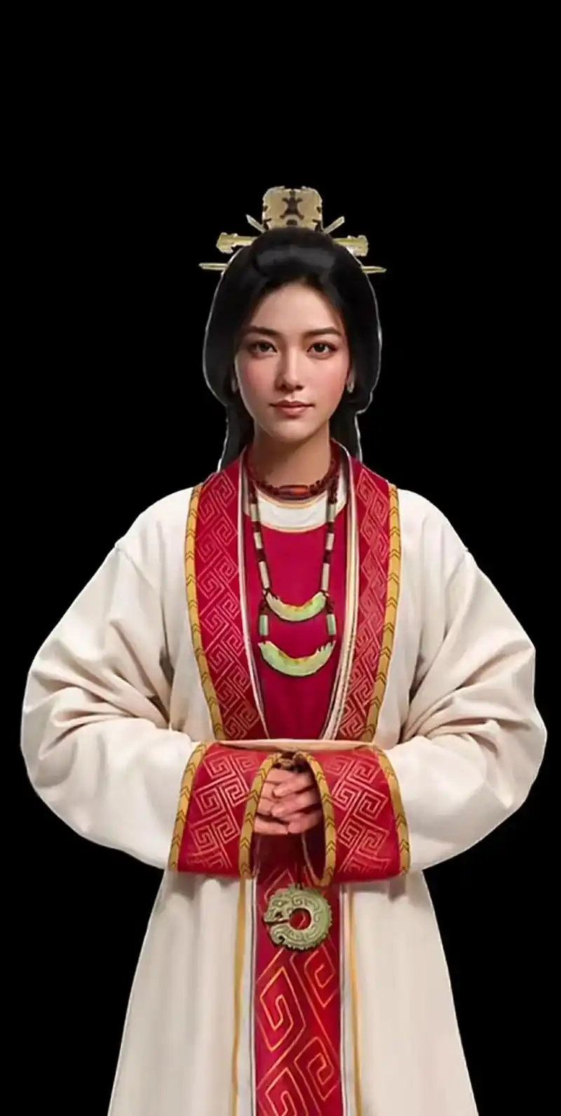 妇好复原图,但感觉差点～武丁之妻,帝国军事统帅,既要有国泰民 - 抖音