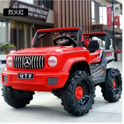 儿童电动车四轮带遥控宝宝汽车男女小孩玩具车可坐人四驱越野童车