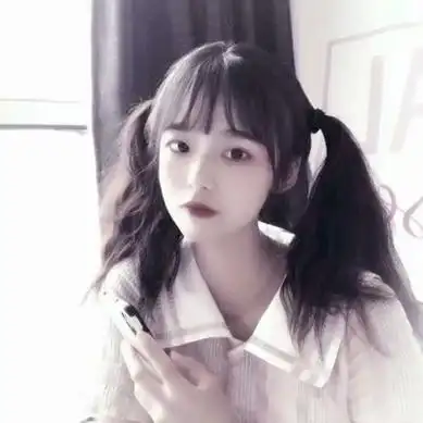 女生双马尾真人萝莉头像高清