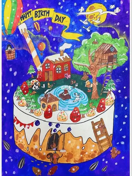 奇思妙想创意儿童画优秀作品寻彩比赛征稿