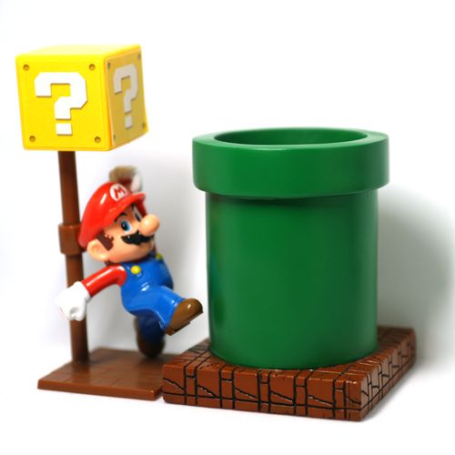 收纳supermario马里奥水管造型笔筒儿童动漫周边桌面笔筒