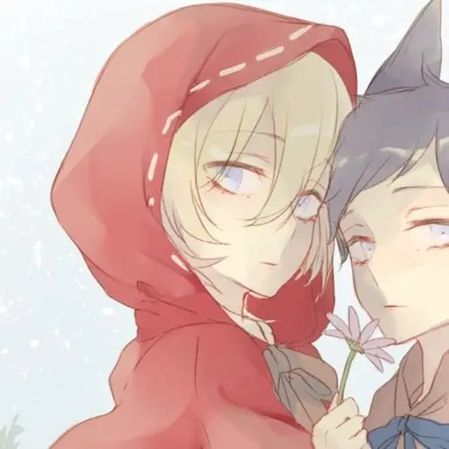 动漫情侣头像情头女生头像小红帽