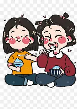 日常活动的卡通