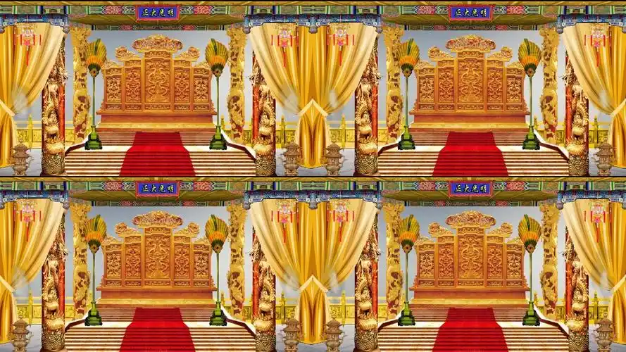 戏曲背景 舞台背景 豫剧背景 金殿  金銮殿  九龙厅  龙亭 龙庭  大殿