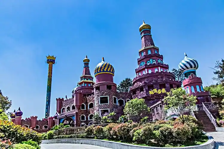 江苏省南京市银杏湖公园游乐场建筑景观_全景网